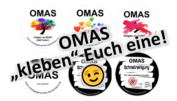 Oma-Aufkleber-Aktion