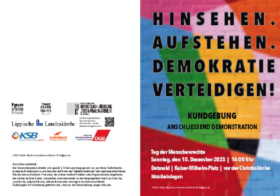 Internationaler Tag der Menschenrechte am 10.12. – Demo in Detmold