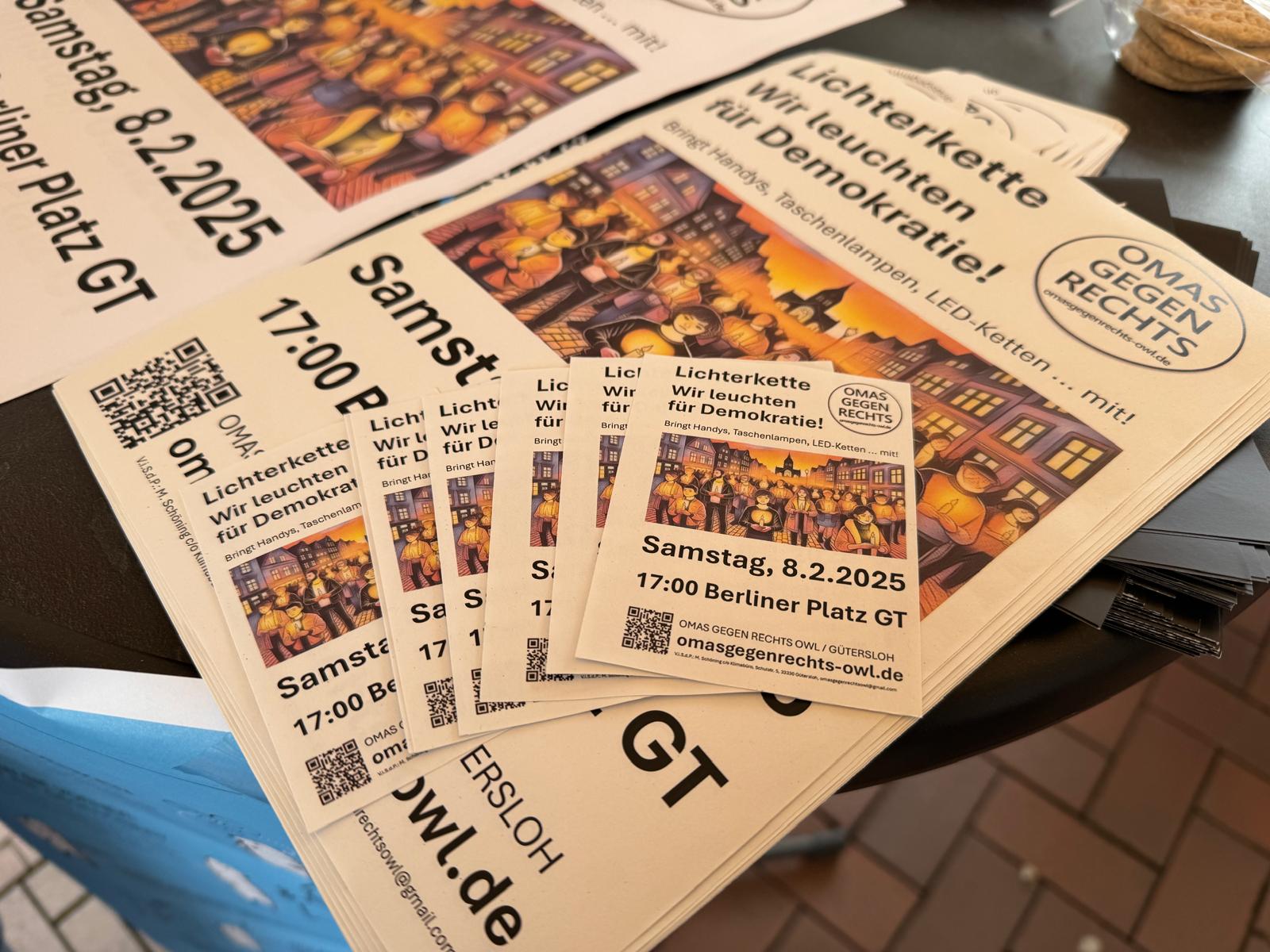 Orgatreffen “Infostände und Lichterkette”