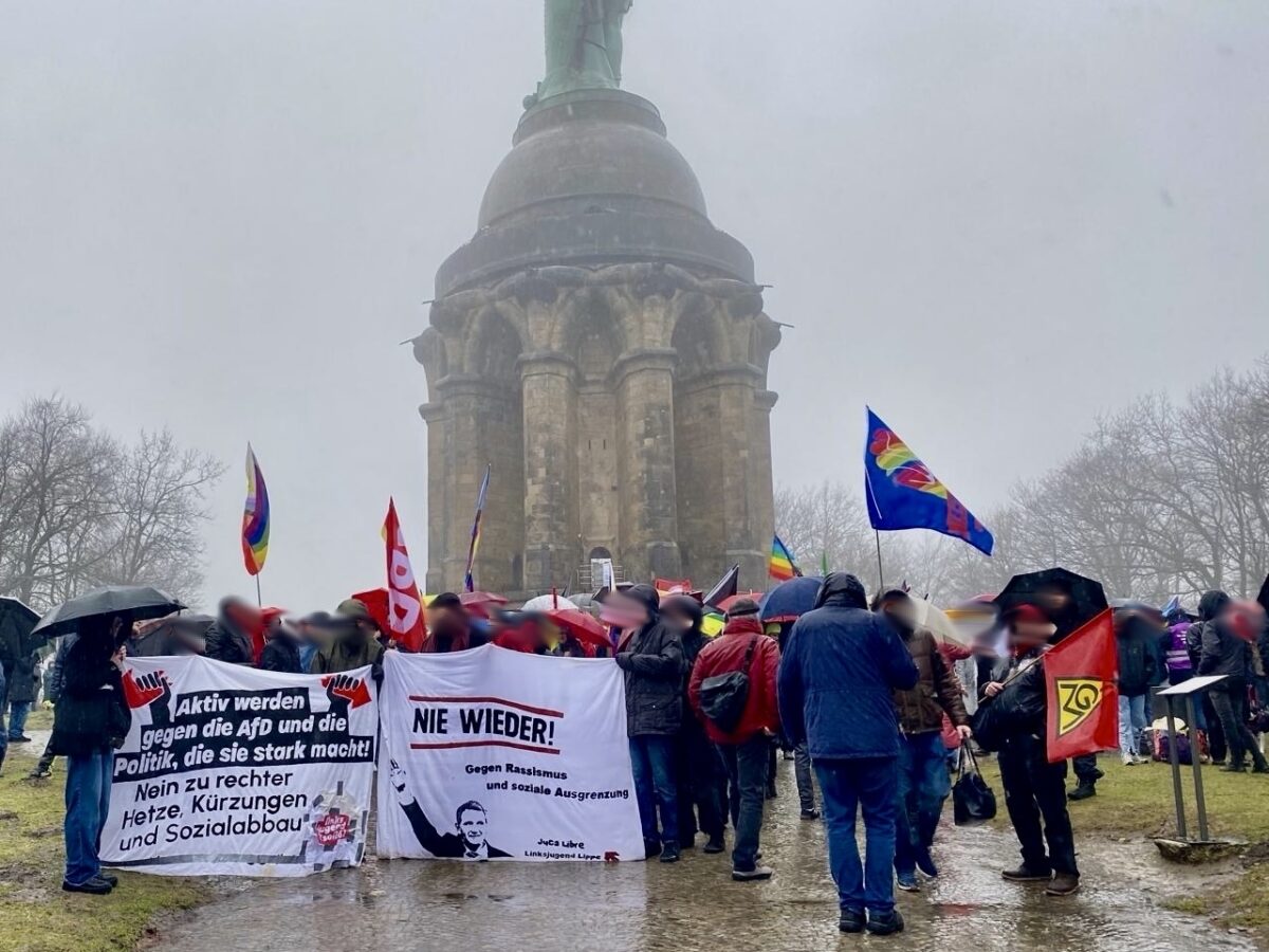 Höcke (nicht) am Hermannsdenkmal