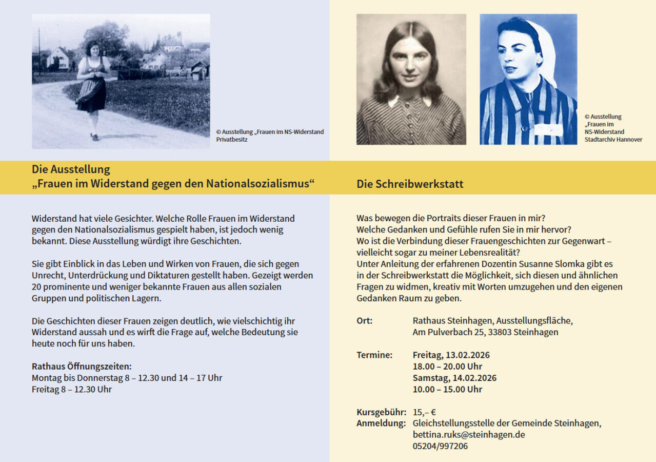 Ausstellung Frauen im Widerstand